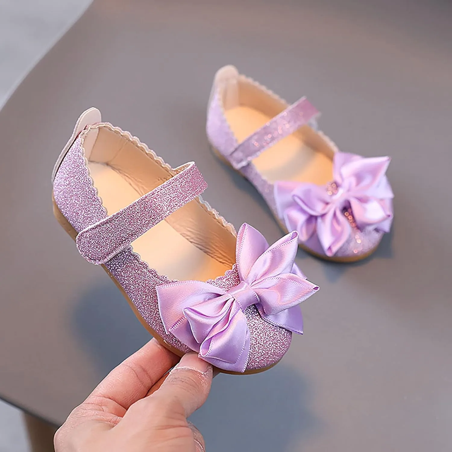 Toddler Girl Shoes,1-13 Years Kids Baby Girls Bling Bowknot Shoes Princess Shoes Sandals Dancing Shoes Girls Shoes