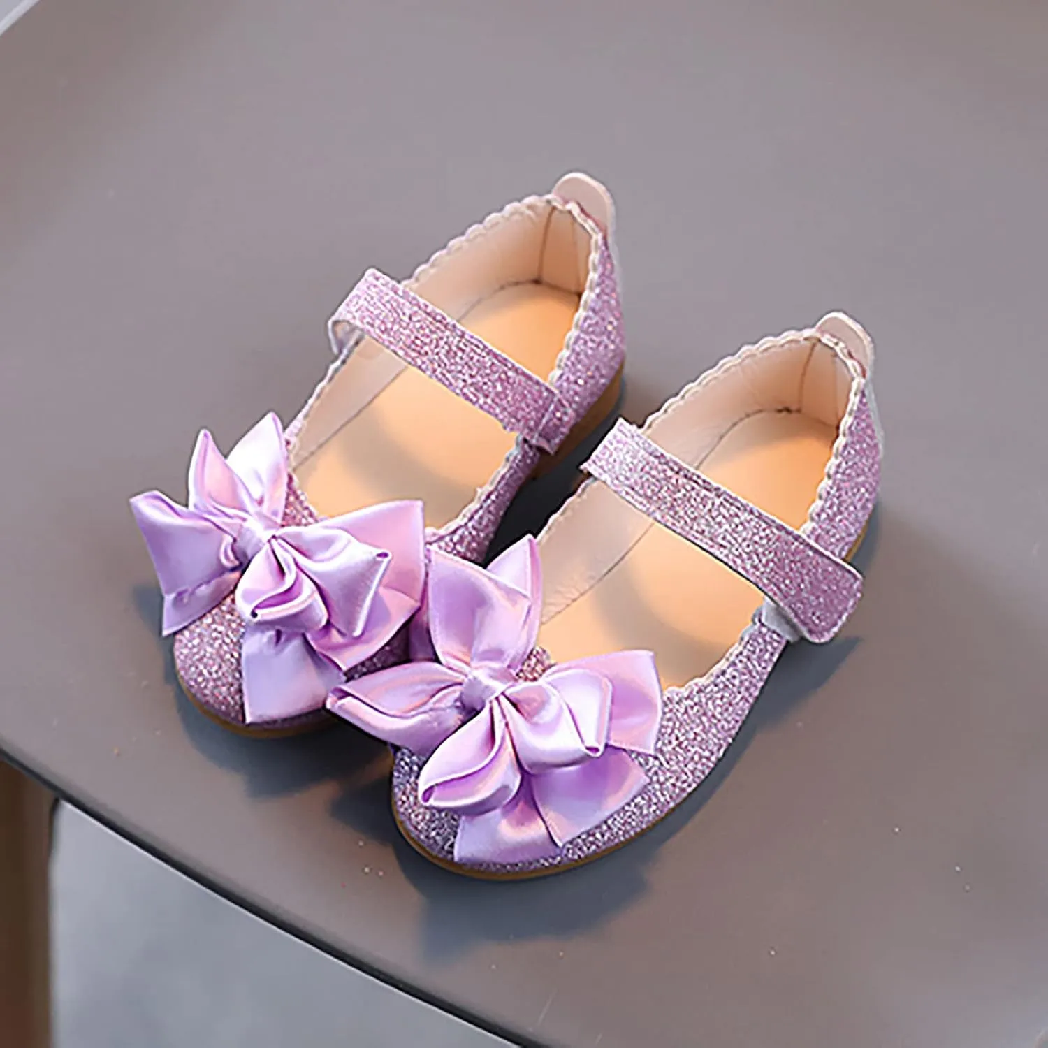 Toddler Girl Shoes,1-13 Years Kids Baby Girls Bling Bowknot Shoes Princess Shoes Sandals Dancing Shoes Girls Shoes