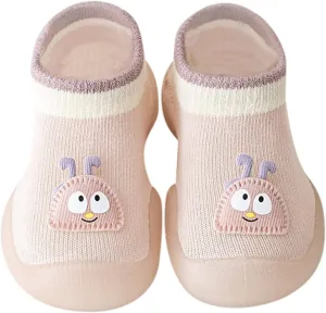 Toddler Kids Infant Newborn Baby Boys Girls Shoes First Walkers Cute Cartoon Girls Soccer Cleats (Pink, 6-12 Months)