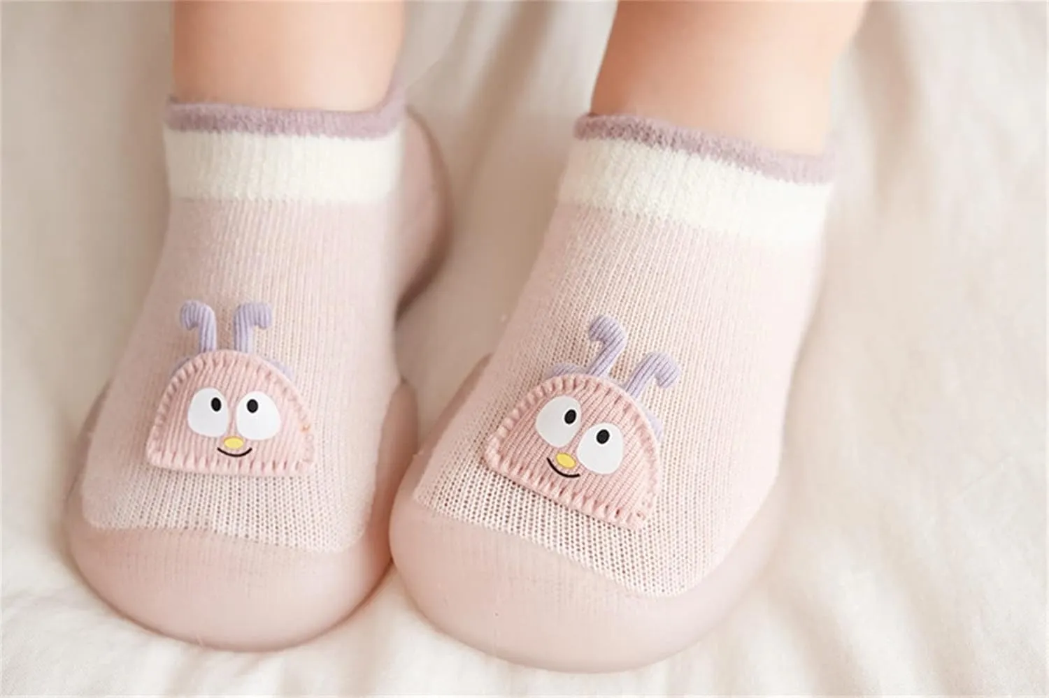 Toddler Kids Infant Newborn Baby Boys Girls Shoes First Walkers Cute Cartoon Girls Soccer Cleats (Pink, 6-12 Months)