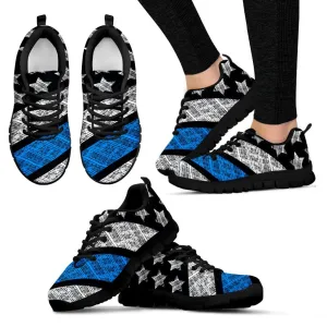 USA Flag Blue Women's Sneakers|Independence Day Shoes