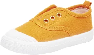 Van Caro Toddler Kids Girls Lightweight Slip-On Canvas Sneakers Casual Shallow Shoes