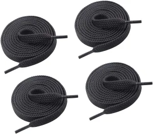 VSUDO Double Layer Shoe Laces for Sneakers,5/16" Flat Shoelaces Compatible with Converse, Vans, and Air Force - 2 Pairs