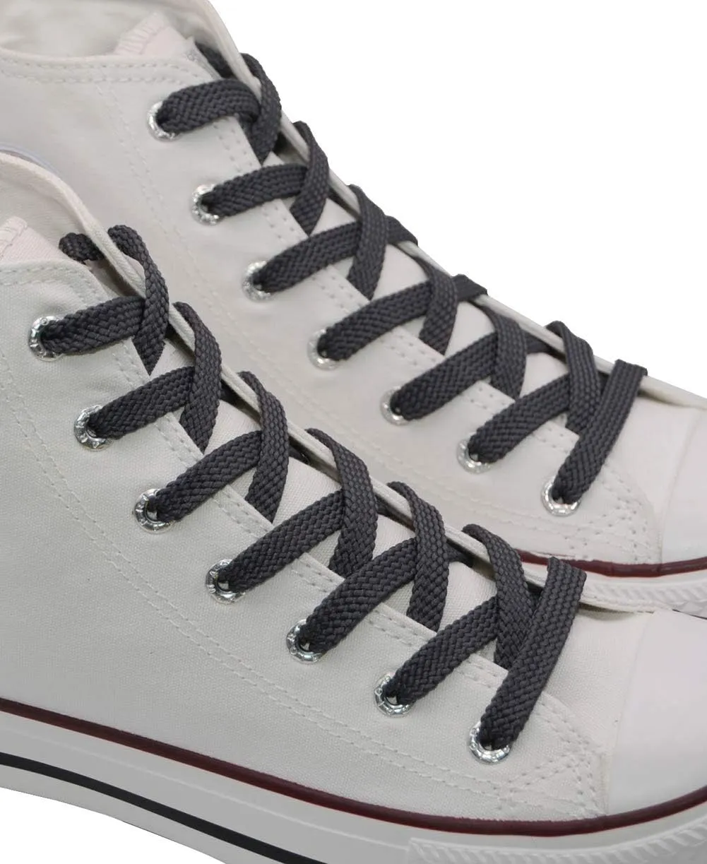 VSUDO Double Layer Shoe Laces for Sneakers,5/16" Flat Shoelaces Compatible with Converse, Vans, and Air Force - 2 Pairs