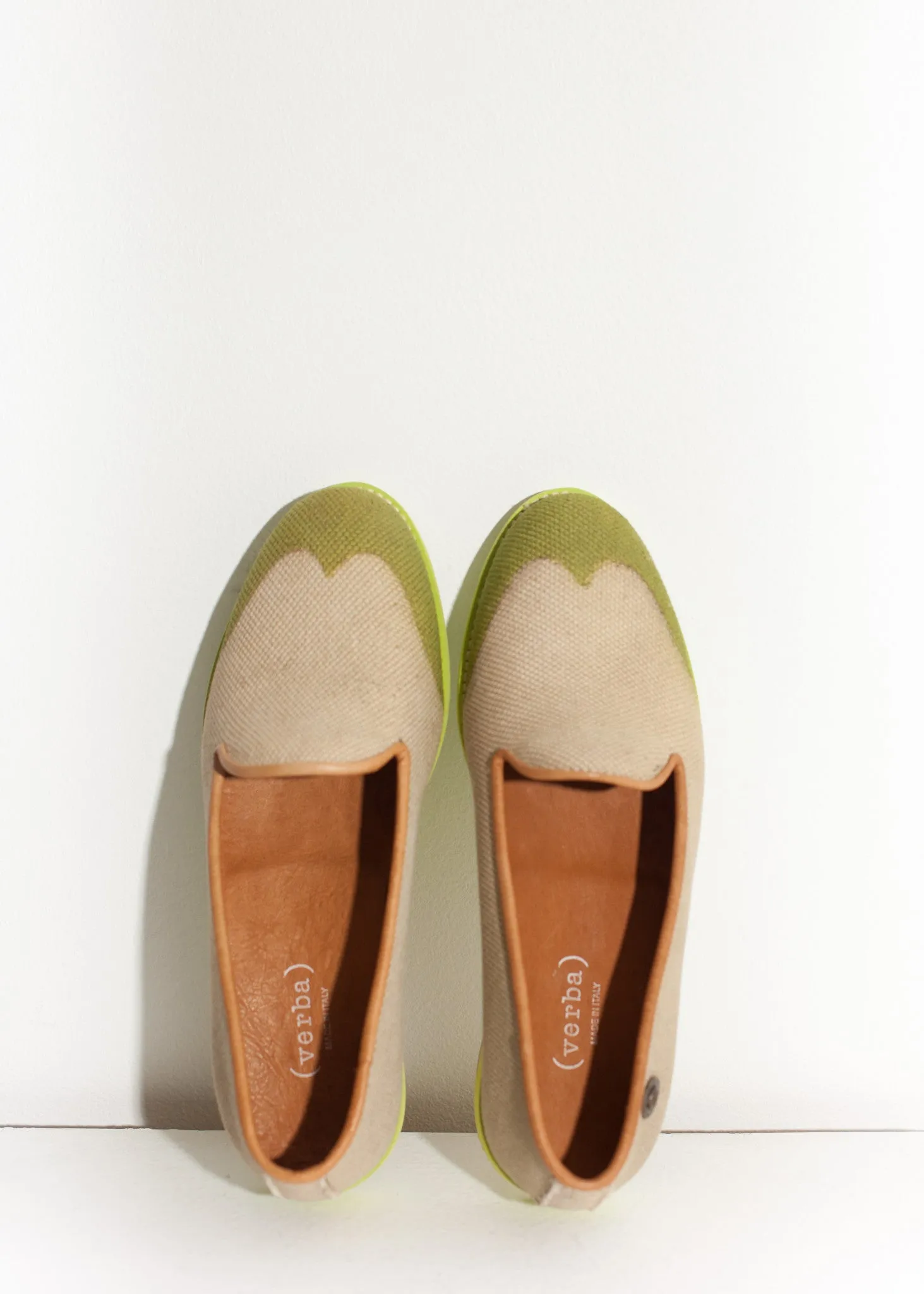 Wingtip Loafer in Lime - Fashionable Choice