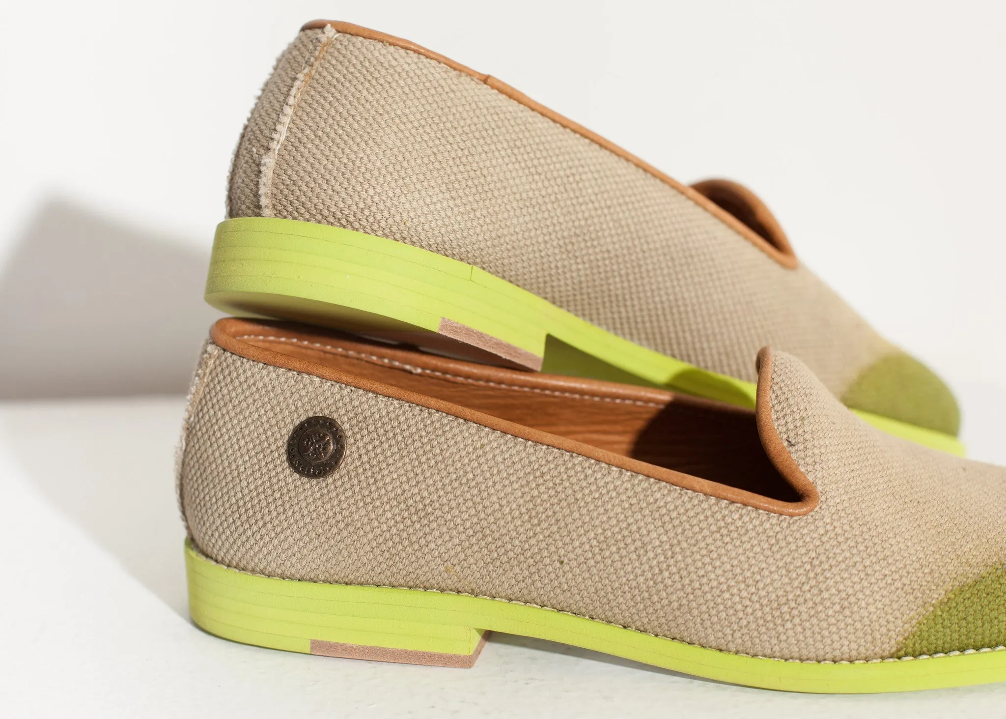 Wingtip Loafer in Lime - Fashionable Choice