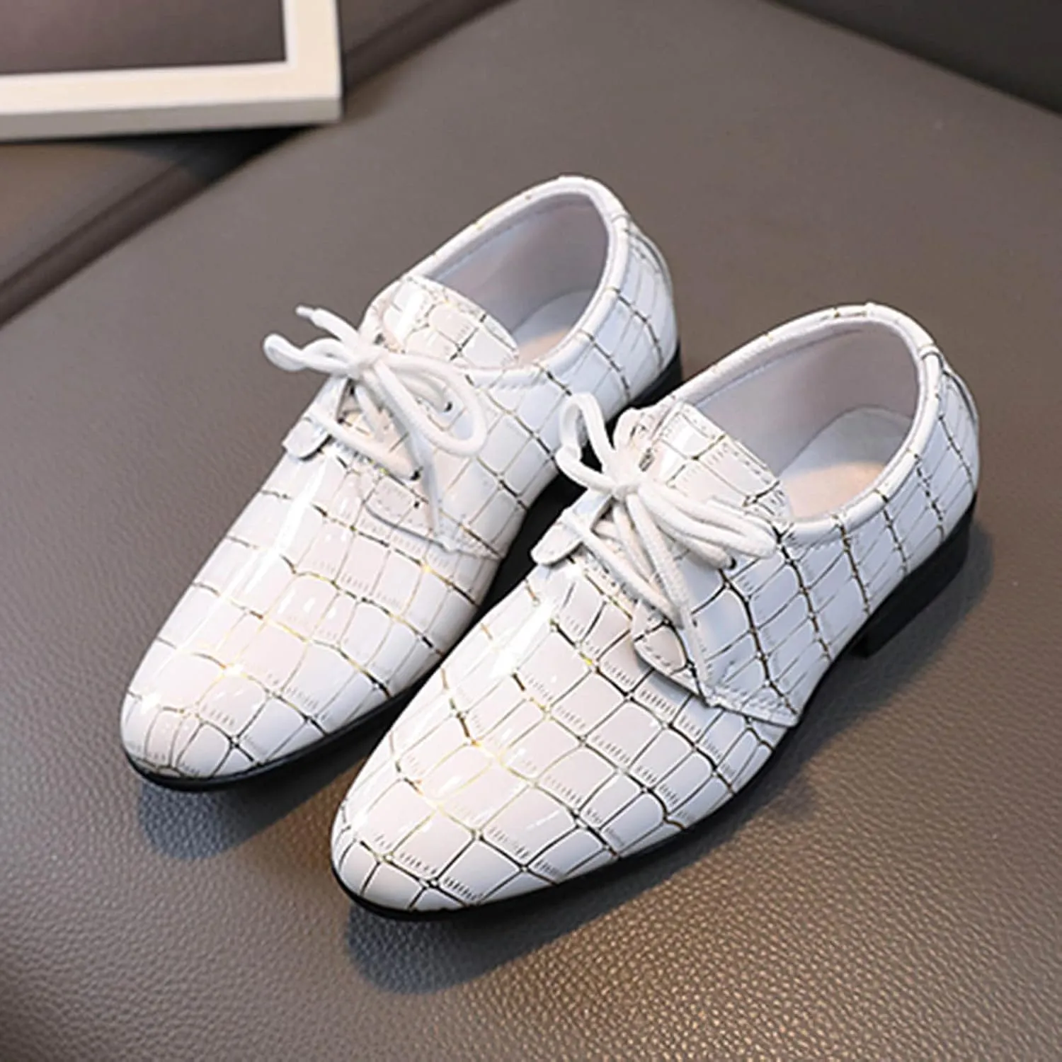 Winter Shoes for Toddler Boys Fashion All Seasons Boys Leather Shoes Pointed Toe Low Heel Kids Boys Basketball Shoes