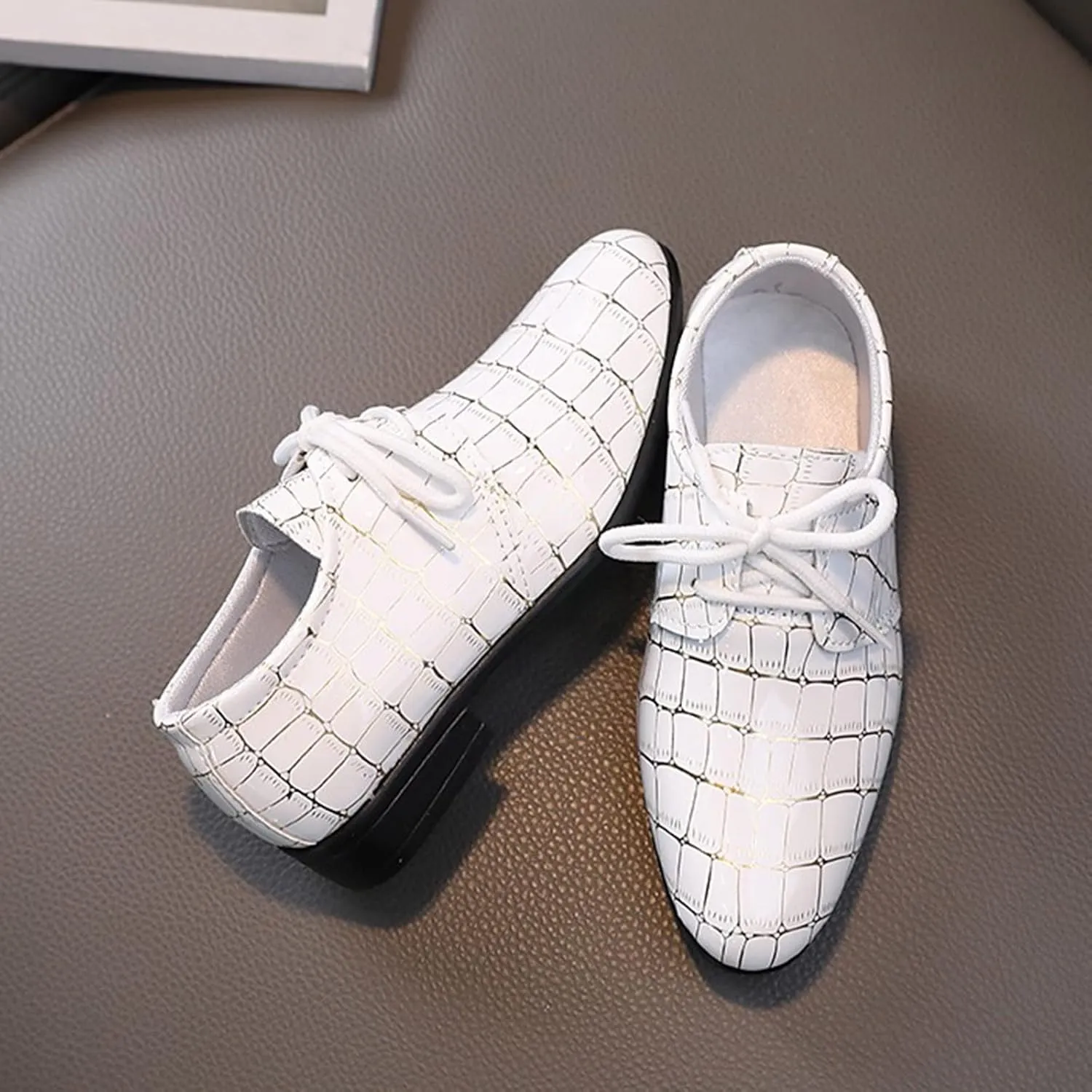 Winter Shoes for Toddler Boys Fashion All Seasons Boys Leather Shoes Pointed Toe Low Heel Kids Boys Basketball Shoes