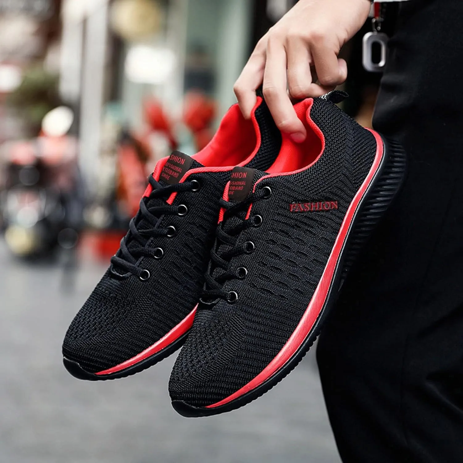 Women's Lace Up Road Running Shoes Wide Athletic Tennis Mens Casual Shoes Lightweight Women's Casual Shoes Black Sneakers Slip On Tennis Shoe Cross Trainer Shoe