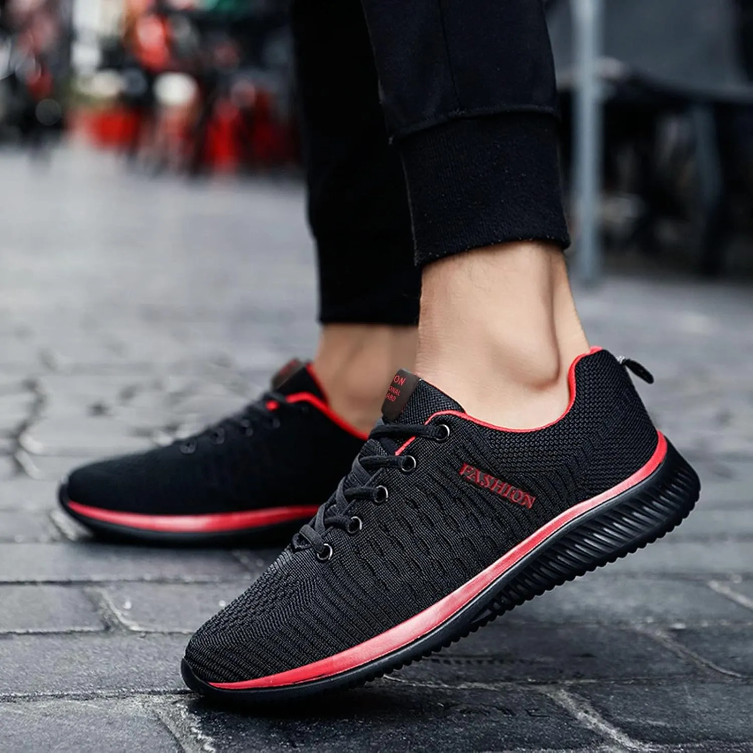 Women's Lace Up Road Running Shoes Wide Athletic Tennis Mens Casual Shoes Lightweight Women's Casual Shoes Black Sneakers Slip On Tennis Shoe Cross Trainer Shoe