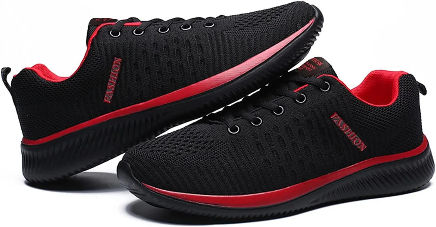 Women's Lace Up Road Running Shoes Wide Athletic Tennis Mens Casual Shoes Lightweight Women's Casual Shoes Black Sneakers Slip On Tennis Shoe Cross Trainer Shoe