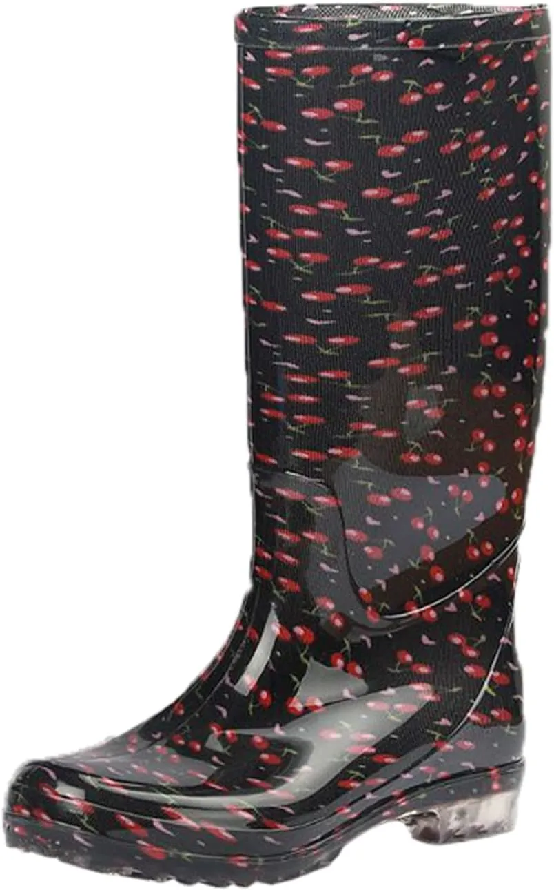 Women's Tall Rain Boots Garden Boots Waterproof Work Garden Rubber Anti Slipping Comfort Outdoor Soft Fishing Shoes