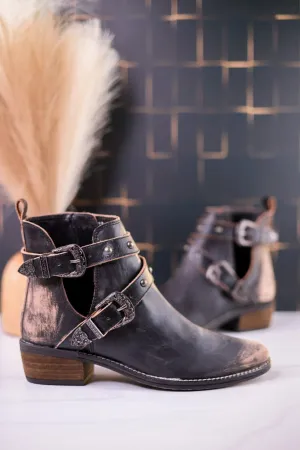 Yarrow Distressed Leather Ankle Boots